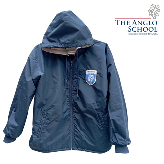 PREVENTA Campera abrigo c/capucha taslon/polar bordada