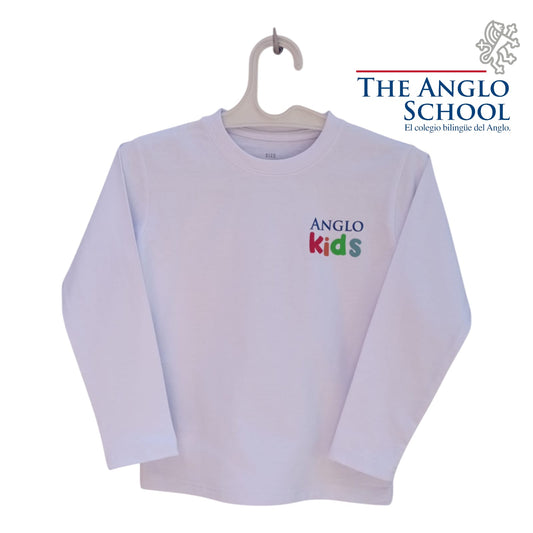 Remera cotton “Anglo Kids” MANGA LARGA