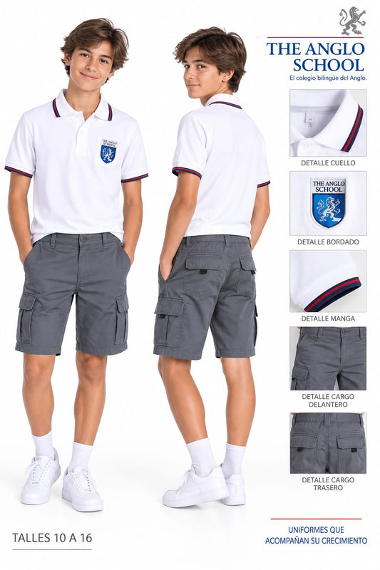 BERMUDA CARGO GRIS ANGLO PREVENTA